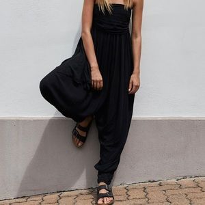 Free people Just Like This Convertible Jumpsuit Harem Pant sz  L